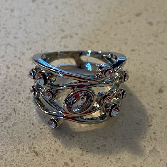 stunning sterling silver over copper ring with zicron Stones a… - Picture 12 of 15